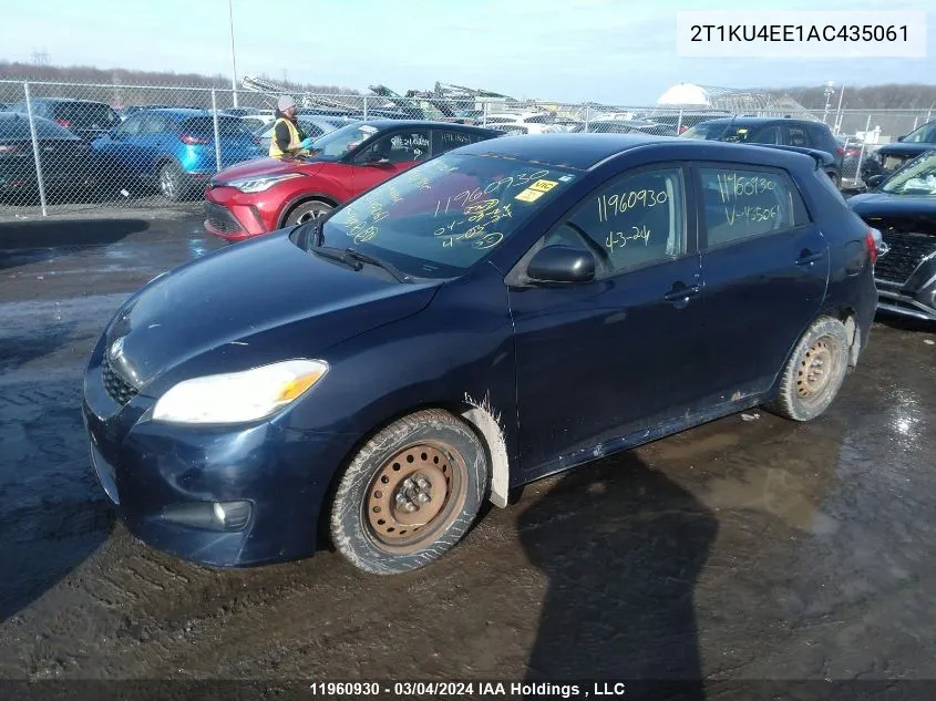 2010 Toyota Matrix VIN: 2T1KU4EE1AC435061 Lot: 11960930