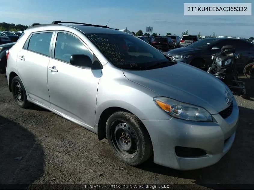 2T1KU4EE6AC365332 2010 Toyota Matrix