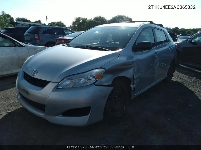 2010 Toyota Matrix VIN: 2T1KU4EE6AC365332 Lot: 11983476