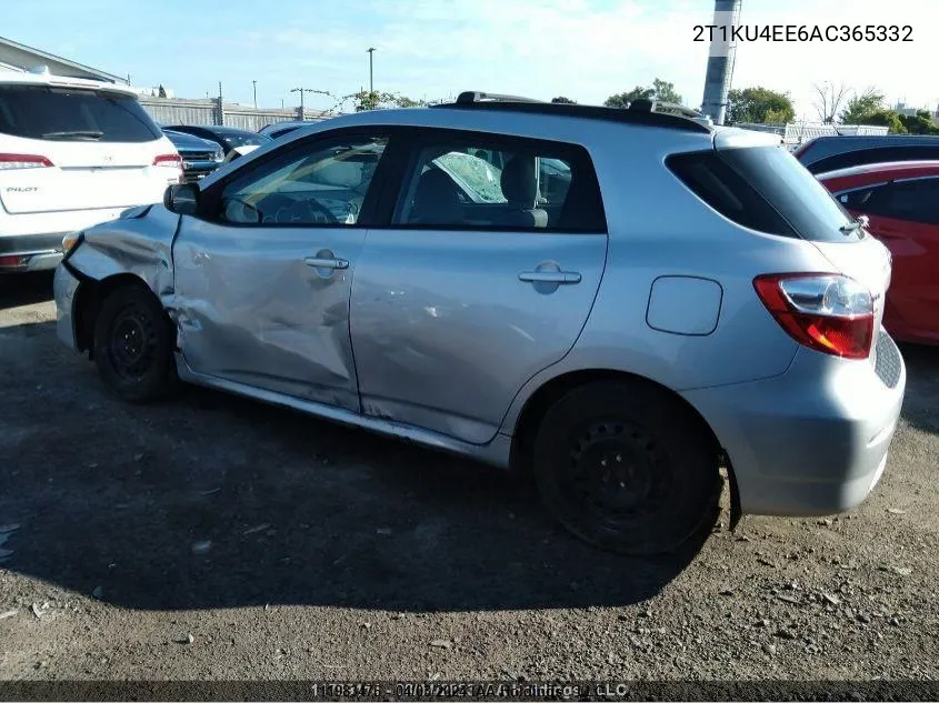 2010 Toyota Matrix VIN: 2T1KU4EE6AC365332 Lot: 11983476