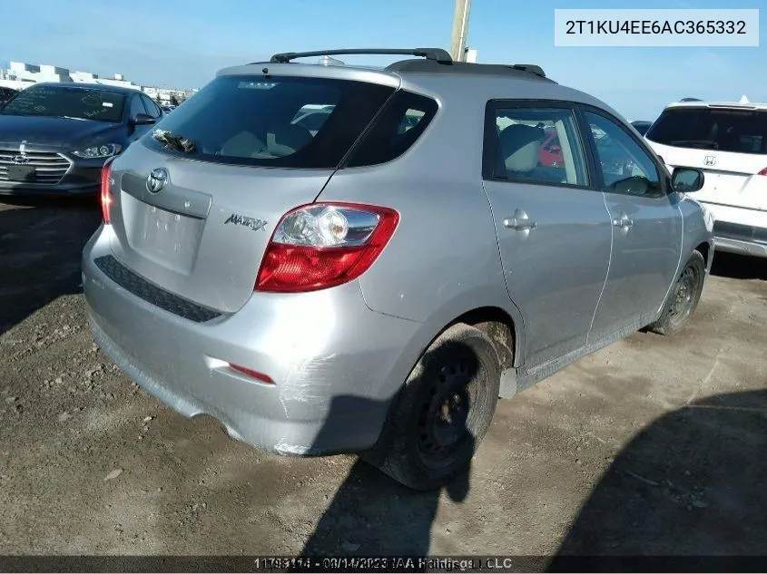 2010 Toyota Matrix VIN: 2T1KU4EE6AC365332 Lot: 11983476