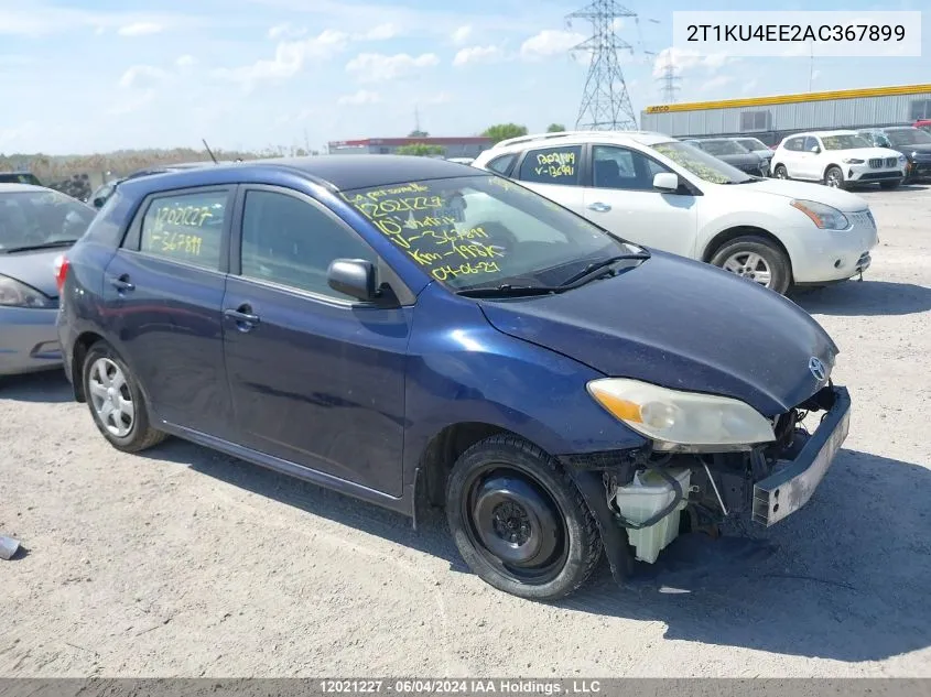 2010 Toyota Matrix VIN: 2T1KU4EE2AC367899 Lot: 12021227