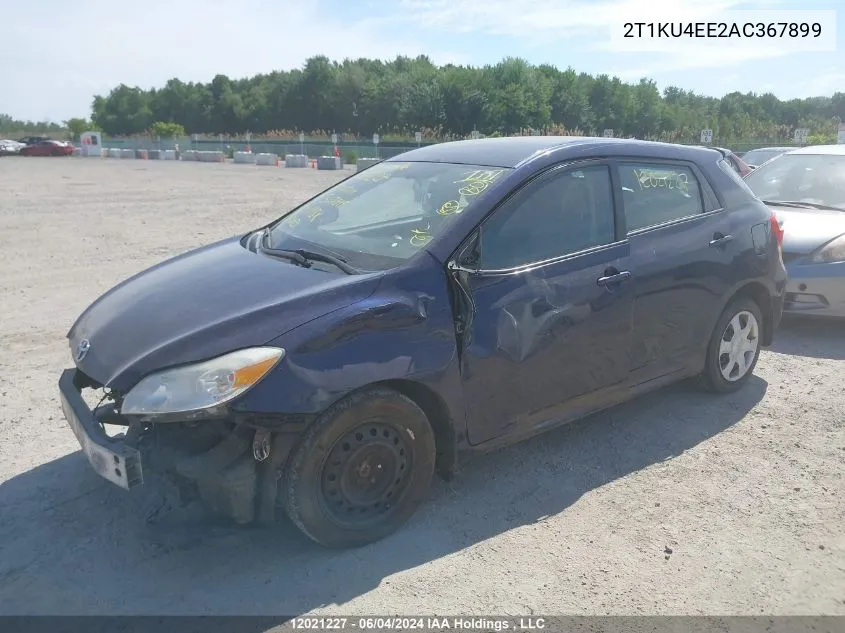 2010 Toyota Matrix VIN: 2T1KU4EE2AC367899 Lot: 12021227