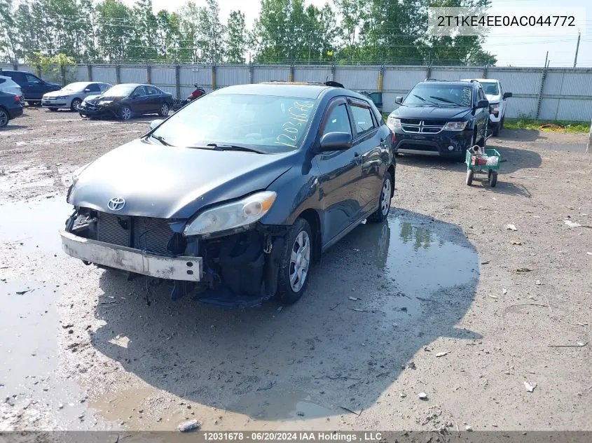 2T1KE4EE0AC044772 2010 Toyota Matrix Xr