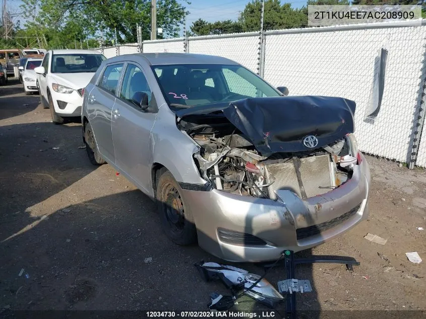 2010 Toyota Matrix VIN: 2T1KU4EE7AC208909 Lot: 12034730