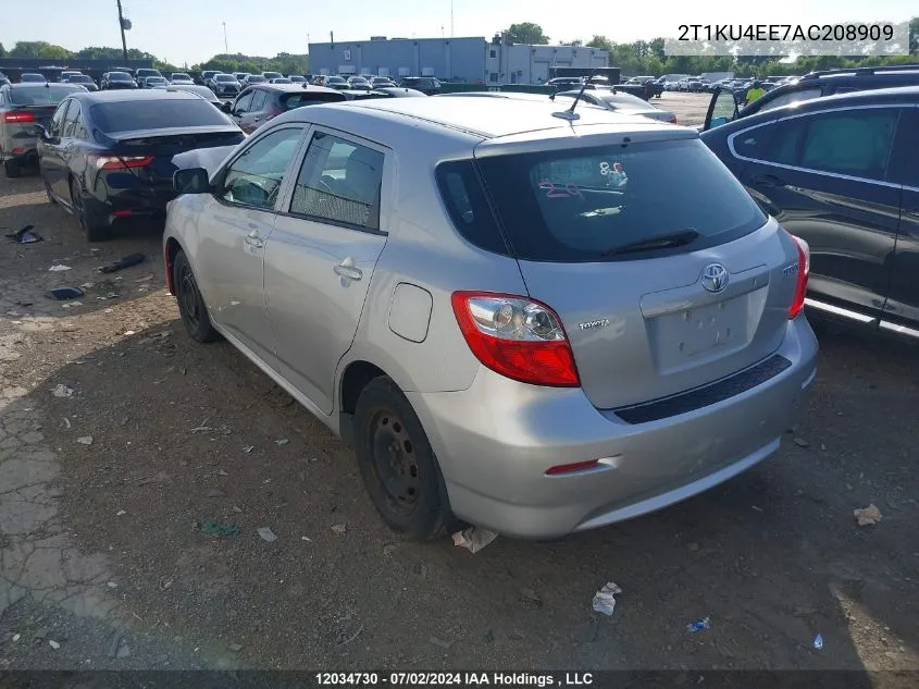 2010 Toyota Matrix VIN: 2T1KU4EE7AC208909 Lot: 12034730