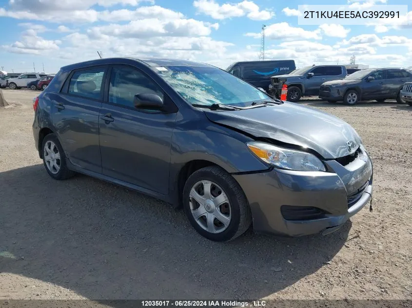 2010 Toyota Matrix Wagon VIN: 2T1KU4EE5AC392991 Lot: 12035017