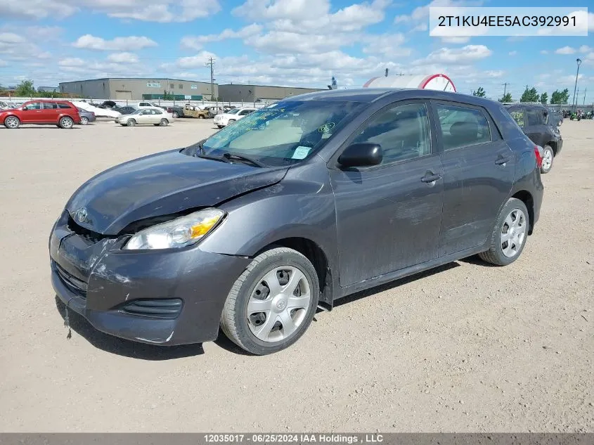 2010 Toyota Matrix Wagon VIN: 2T1KU4EE5AC392991 Lot: 12035017