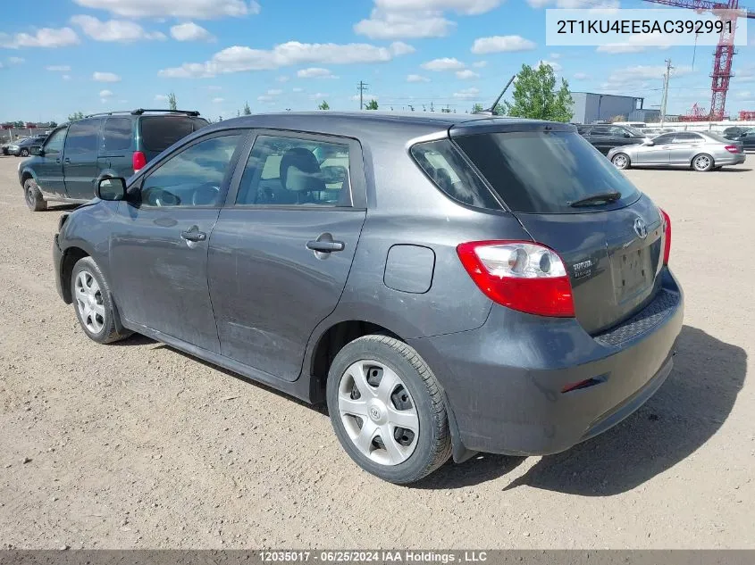 2010 Toyota Matrix Wagon VIN: 2T1KU4EE5AC392991 Lot: 12035017