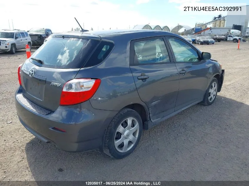 2010 Toyota Matrix Wagon VIN: 2T1KU4EE5AC392991 Lot: 12035017