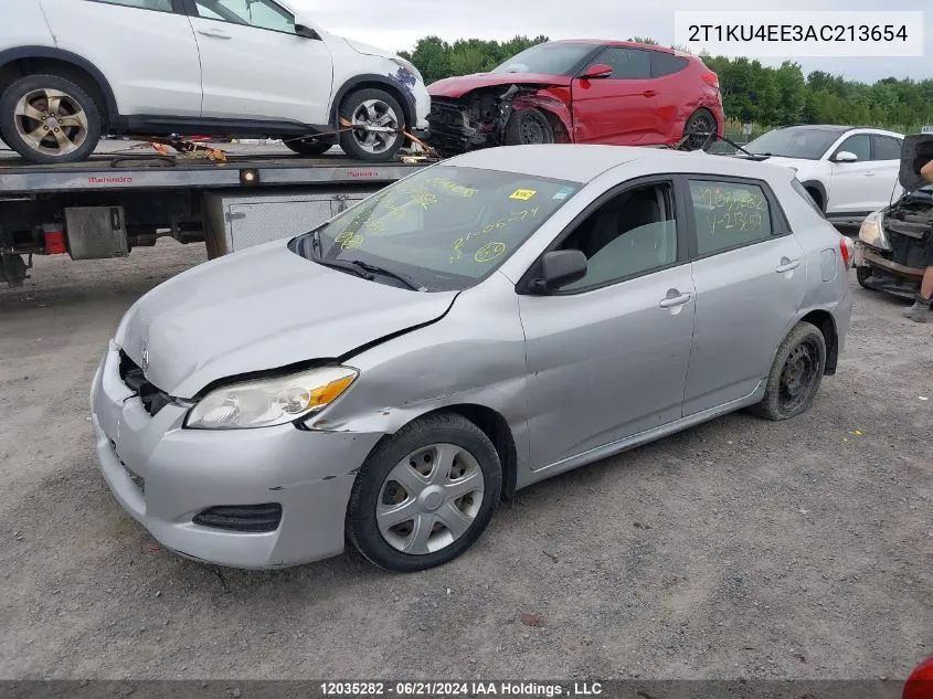 2010 Toyota Matrix VIN: 2T1KU4EE3AC213654 Lot: 12035282