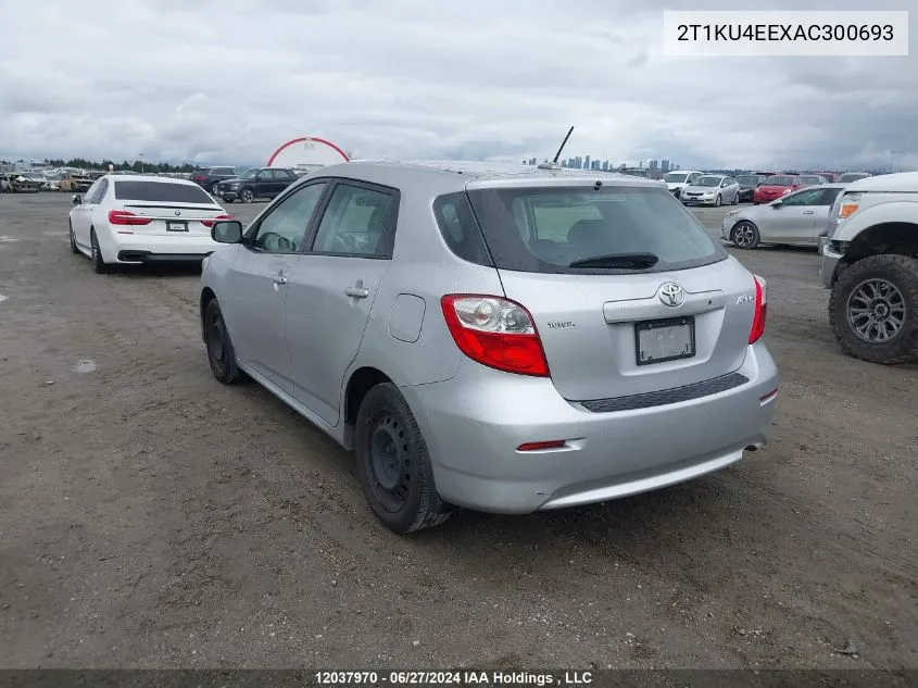 2010 Toyota Matrix VIN: 2T1KU4EEXAC300693 Lot: 12037970