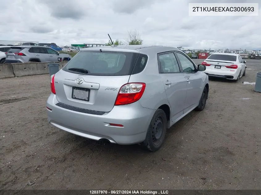 2T1KU4EEXAC300693 2010 Toyota Matrix