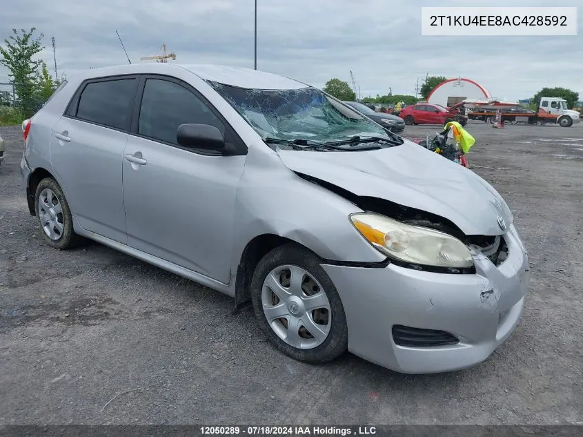 2010 Toyota Corolla Matrix VIN: 2T1KU4EE8AC428592 Lot: 12050289