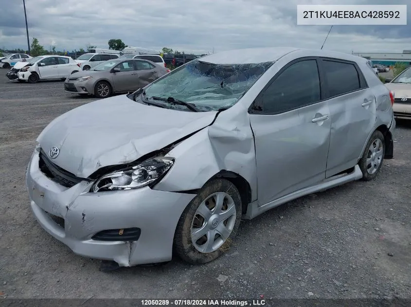 2010 Toyota Corolla Matrix VIN: 2T1KU4EE8AC428592 Lot: 12050289