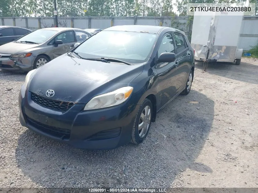 2010 Toyota Corolla Matrix VIN: 2T1KU4EE6AC203880 Lot: 12060991