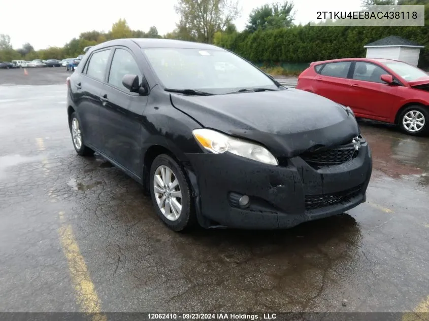 2010 Toyota Matrix VIN: 2T1KU4EE8AC438118 Lot: 12062410