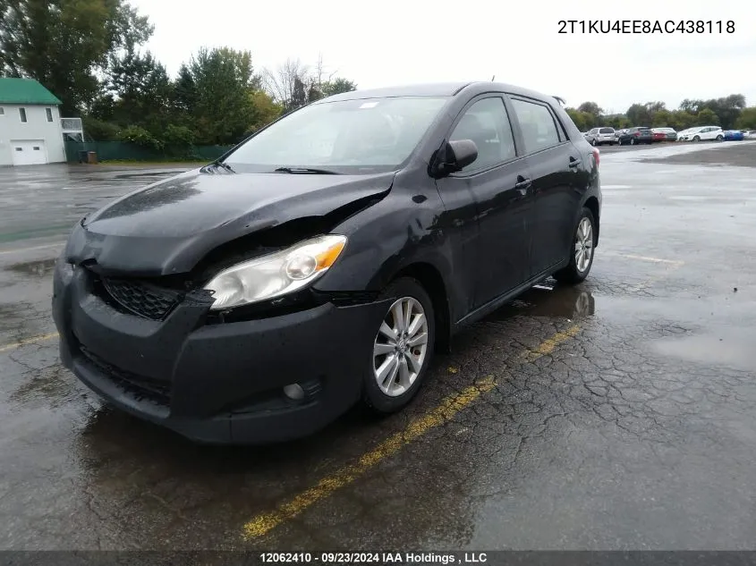 2010 Toyota Matrix VIN: 2T1KU4EE8AC438118 Lot: 12062410