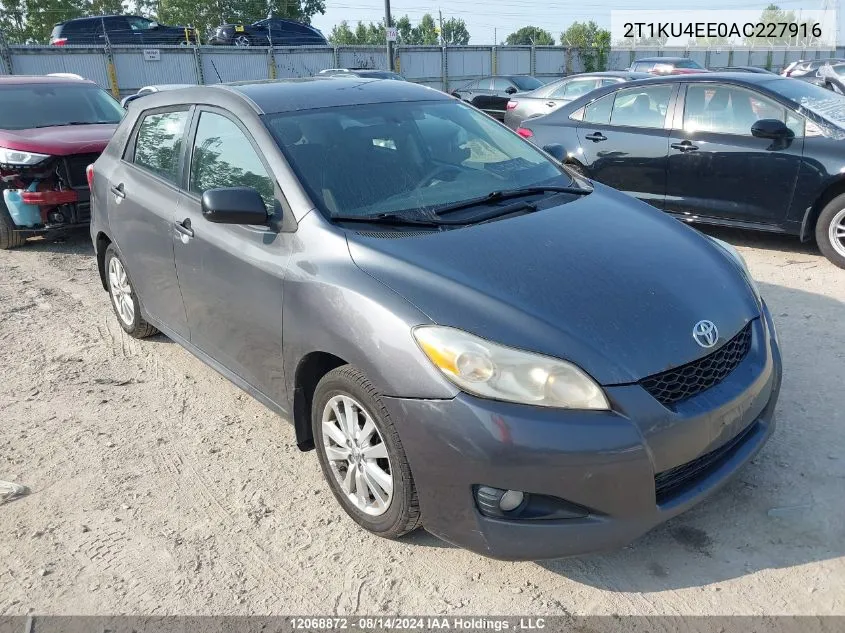 2T1KU4EE0AC227916 2010 Toyota Corolla Matrix