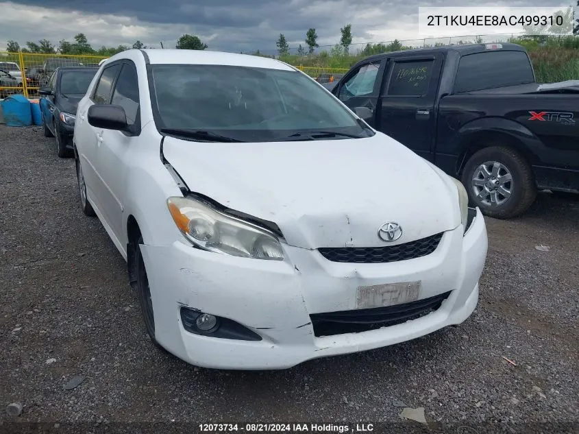 2010 Toyota Matrix Wagon VIN: 2T1KU4EE8AC499310 Lot: 12073734