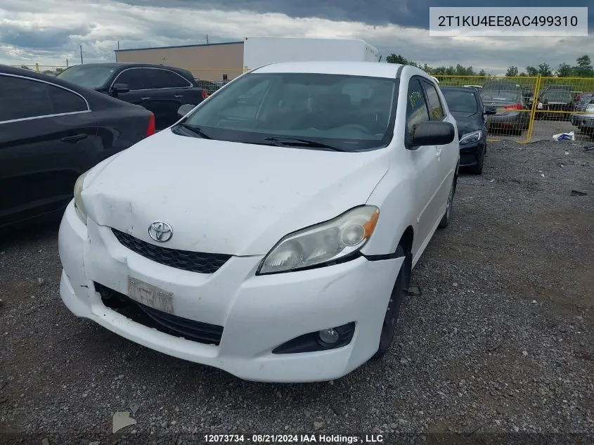 2010 Toyota Matrix Wagon VIN: 2T1KU4EE8AC499310 Lot: 12073734