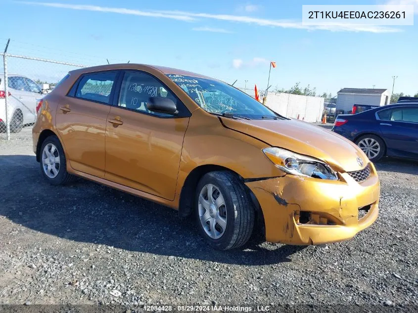 2010 Toyota Corolla Matrix VIN: 2T1KU4EE0AC236261 Lot: 12084428