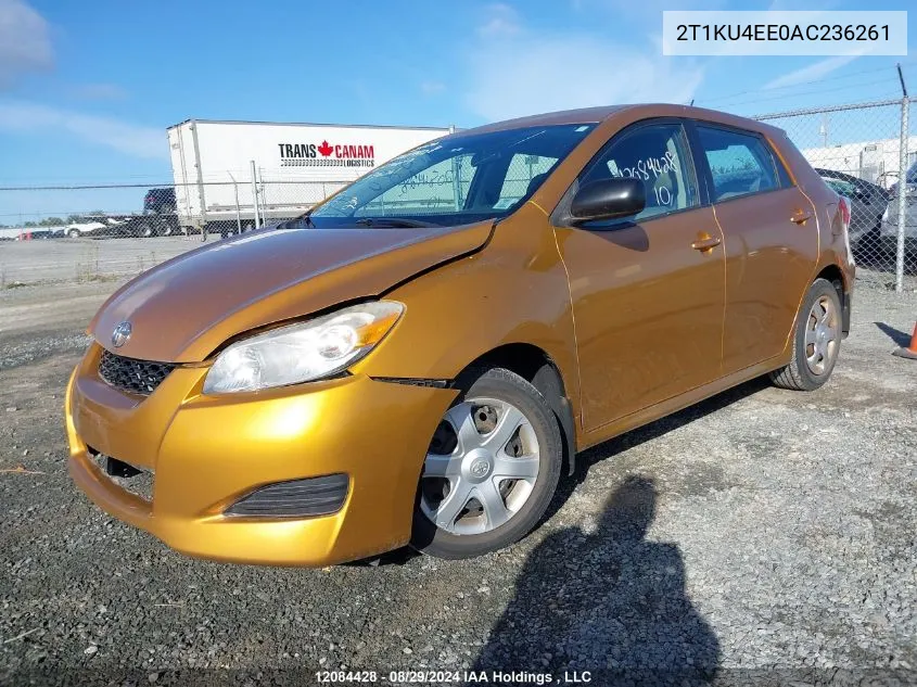 2010 Toyota Corolla Matrix VIN: 2T1KU4EE0AC236261 Lot: 12084428