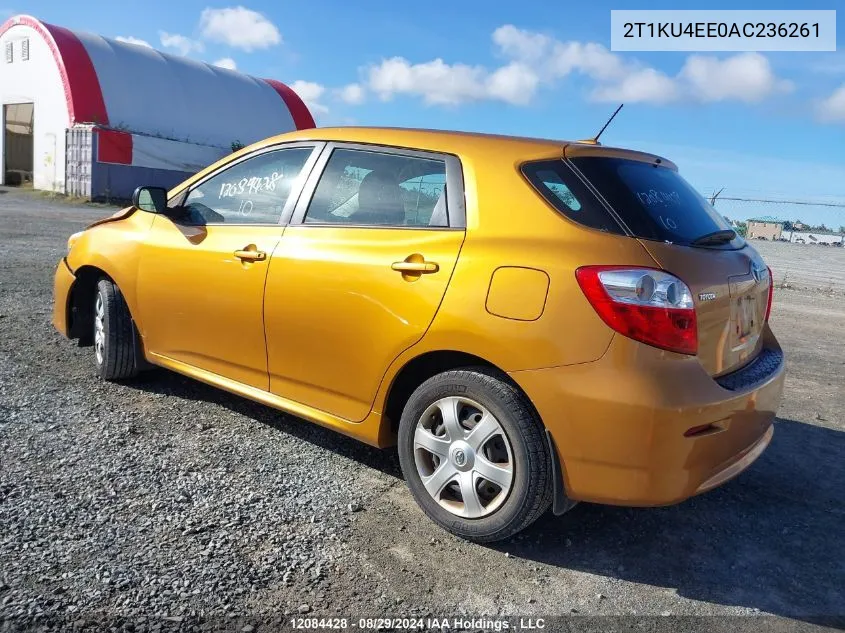 2010 Toyota Corolla Matrix VIN: 2T1KU4EE0AC236261 Lot: 12084428