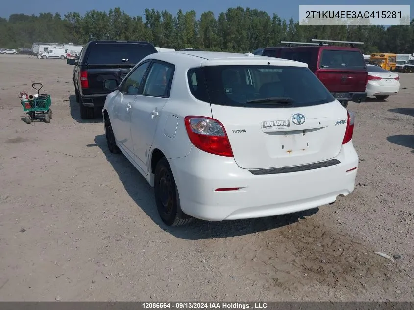 2T1KU4EE3AC415281 2010 Toyota Matrix Wagon