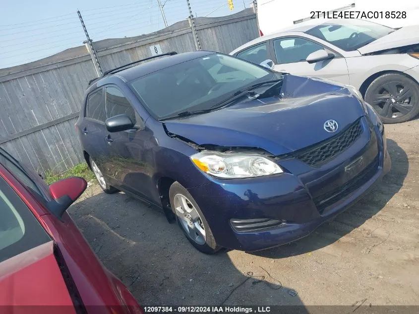 2T1LE4EE7AC018528 2010 Toyota Matrix