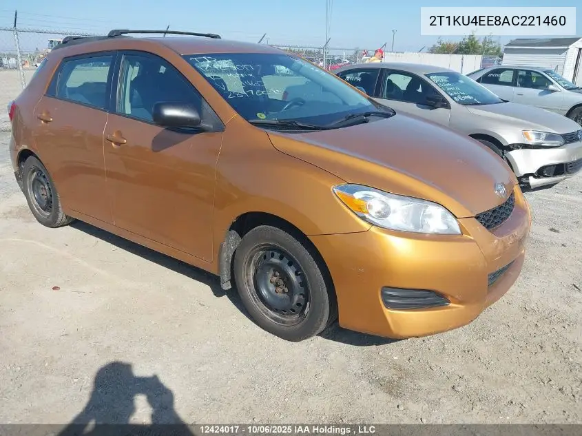 2T1KU4EE8AC221460 2010 Toyota Matrix Wagon