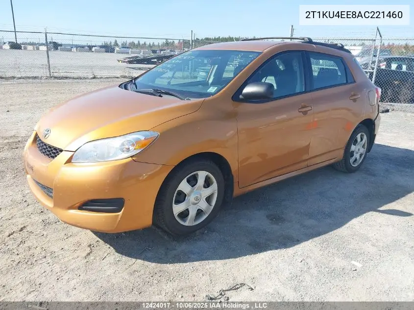 2T1KU4EE8AC221460 2010 Toyota Matrix Wagon