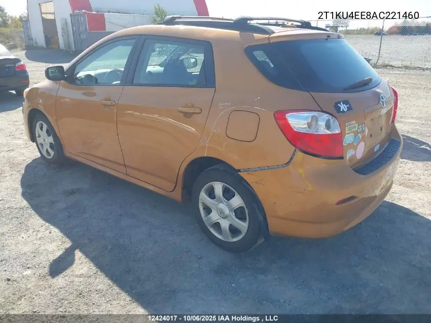 2T1KU4EE8AC221460 2010 Toyota Matrix Wagon