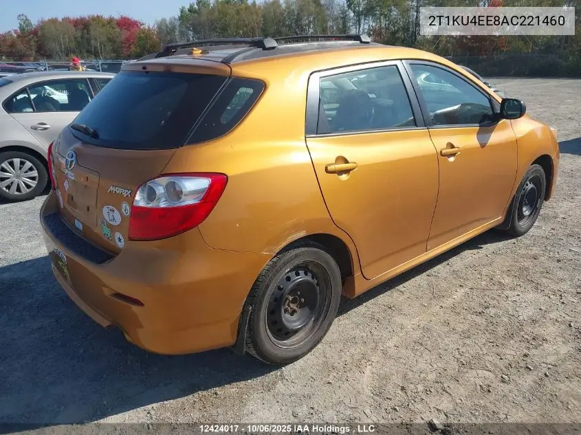 2T1KU4EE8AC221460 2010 Toyota Matrix Wagon