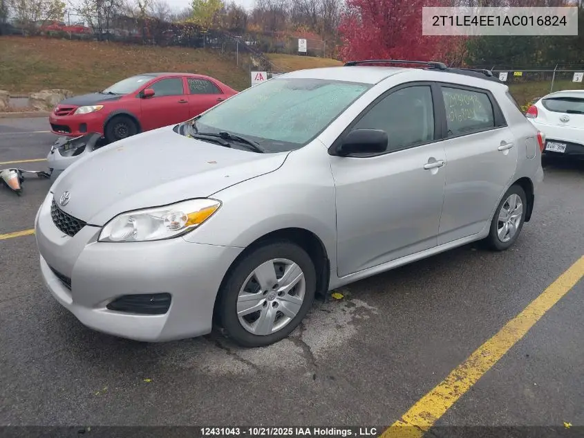 2T1LE4EE1AC016824 2010 Toyota Matrix
