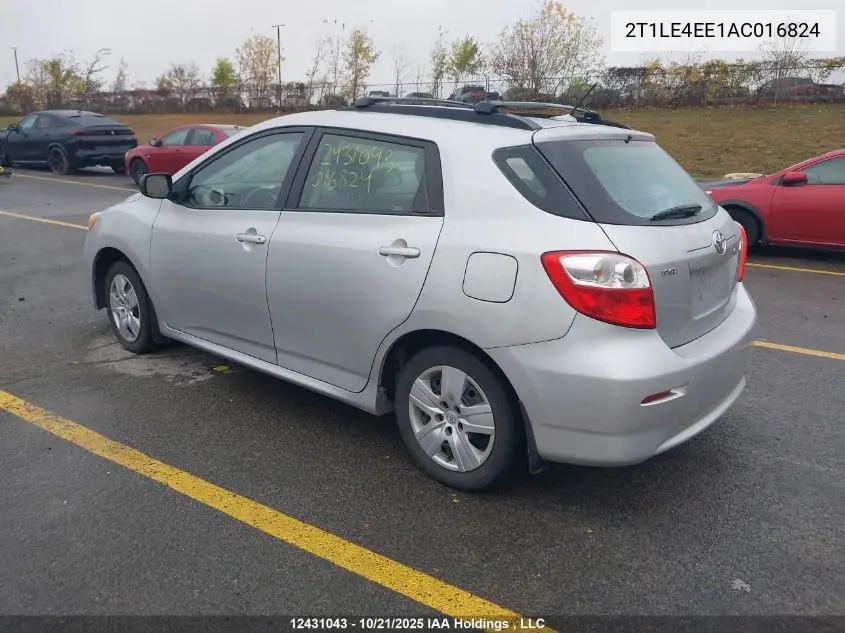 2T1LE4EE1AC016824 2010 Toyota Matrix