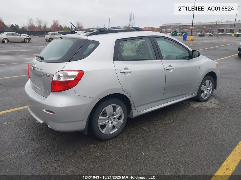 2T1LE4EE1AC016824 2010 Toyota Matrix
