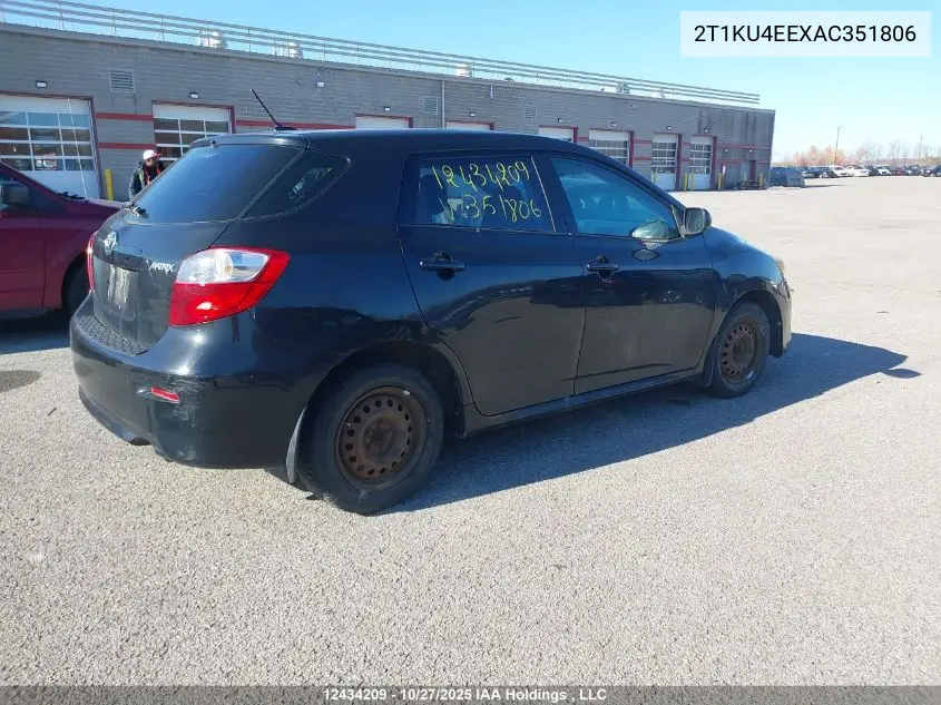 2T1KU4EEXAC351806 2010 Toyota Matrix