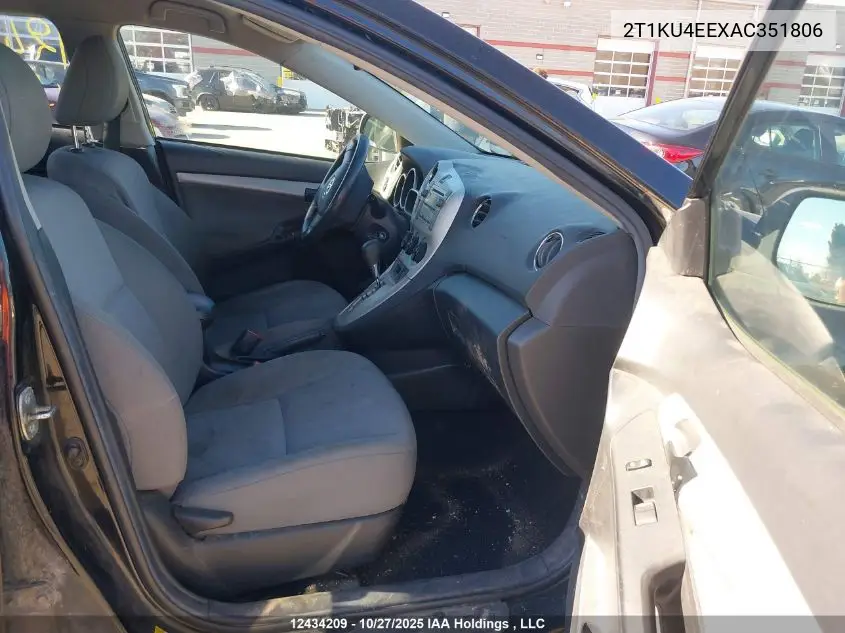 2T1KU4EEXAC351806 2010 Toyota Matrix