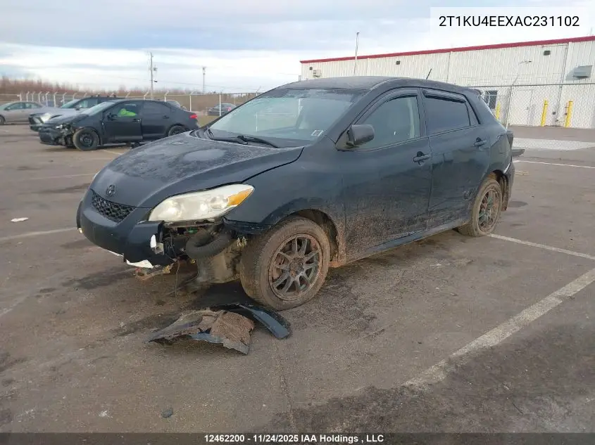 2T1KU4EEXAC231102 2010 Toyota Matrix Wagon