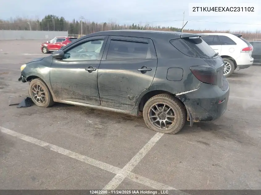 2T1KU4EEXAC231102 2010 Toyota Matrix Wagon