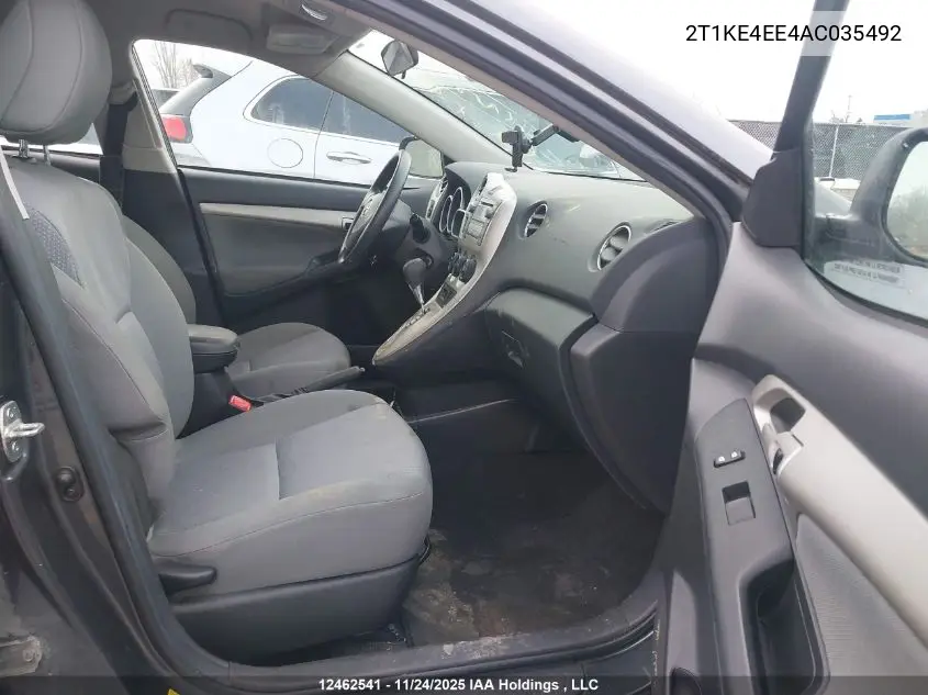 2T1KE4EE4AC035492 2010 Toyota Matrix Xr