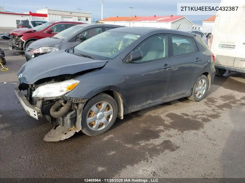 2T1KU4EE5AC432387 2010 Toyota Corolla Matrix
