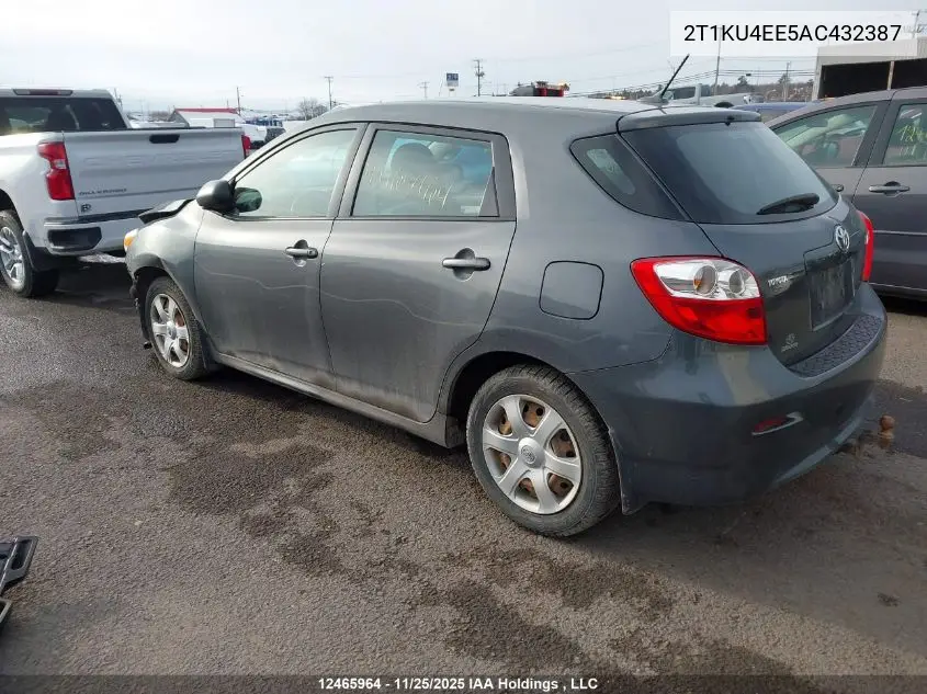 2T1KU4EE5AC432387 2010 Toyota Corolla Matrix
