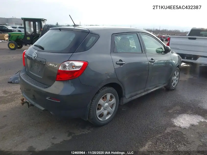 2T1KU4EE5AC432387 2010 Toyota Corolla Matrix