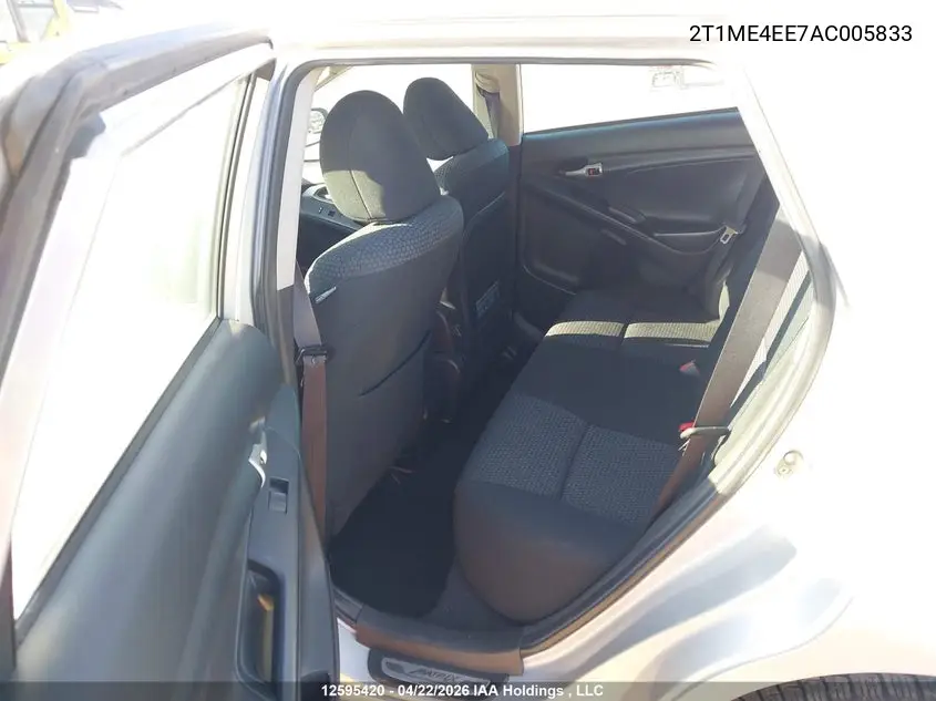 2010 Toyota Matrix Xrs VIN: 2T1ME4EE7AC005833 Lot: 12595420