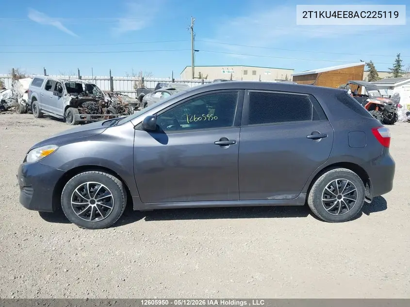 2010 Toyota Corolla Matrix VIN: 2T1KU4EE8AC225119 Lot: 12605950