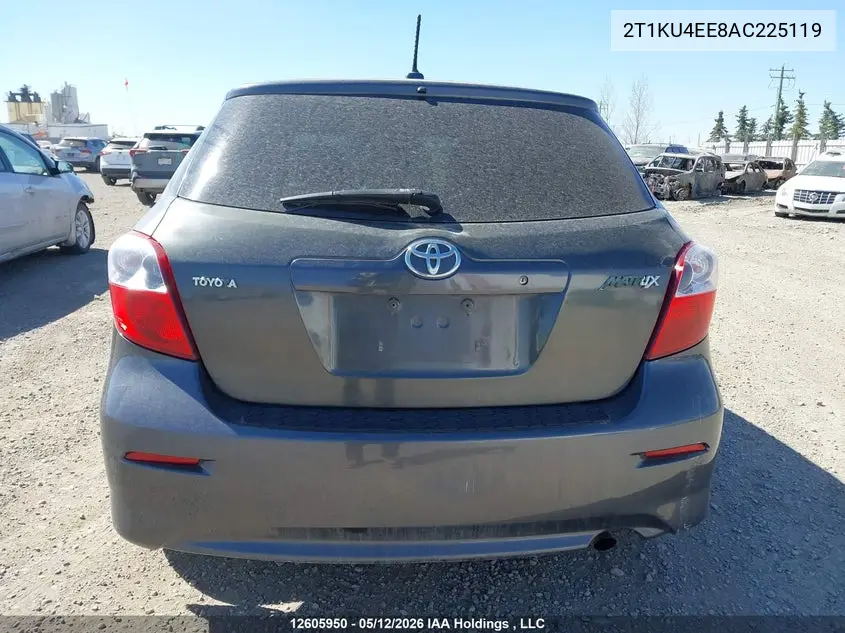 2010 Toyota Corolla Matrix VIN: 2T1KU4EE8AC225119 Lot: 12605950