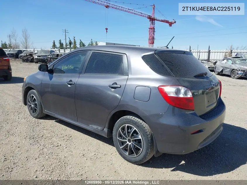 2010 Toyota Corolla Matrix VIN: 2T1KU4EE8AC225119 Lot: 12605950