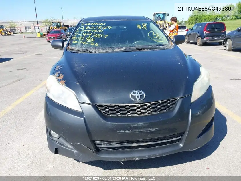 2010 Toyota Matrix VIN: 2T1KU4EE8AC493801 Lot: 12621829